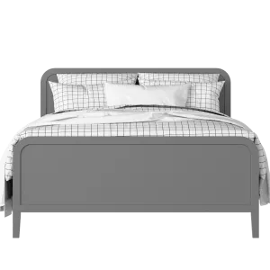 Keats painted wood bed in grey with Juno mattress - Thumbnail