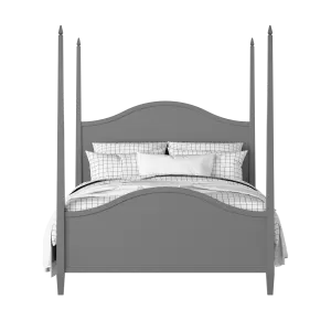 Larkin painted wood bed in grey with Juno mattress - Thumbnail
