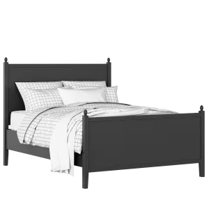 Marbella painted wood bed in black with Juno mattress - Thumbnail