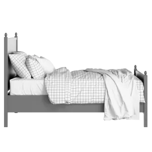 Marbella painted wood bed in grey with Juno mattress - Thumbnail