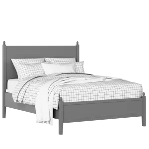 Marbella Slim painted wood bed in grey with Juno mattress - Thumbnail