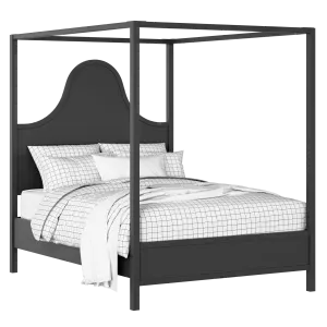 Rowe painted wood bed in black with Juno mattress - Thumbnail