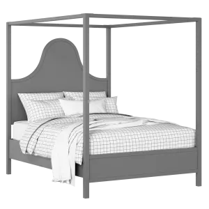 Rowe painted wood bed in grey with Juno mattress - Thumbnail