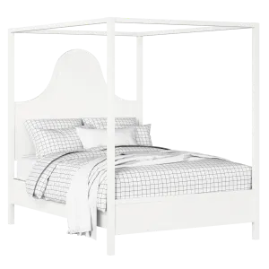Rowe painted wood bed in white with Juno mattress - Thumbnail