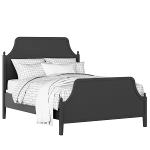 Ruskin painted wood bed in black with Juno mattress - Thumbnail