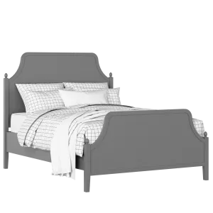 Ruskin painted wood bed in grey with Juno mattress - Thumbnail