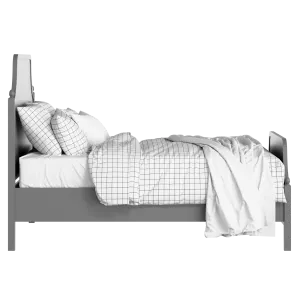 Ruskin painted wood bed in grey with Juno mattress - Thumbnail