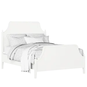 Ruskin painted wood bed in white with Juno mattress - Thumbnail