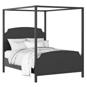 Shelley painted wood bed in black with Juno mattress - Thumbnail