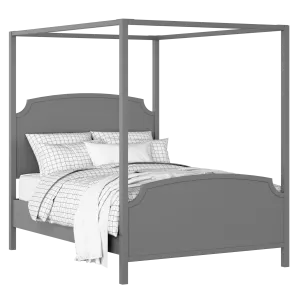 Shelley painted wood bed in grey with Juno mattress - Thumbnail