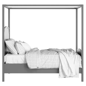 Shelley painted wood bed in grey with Juno mattress - Thumbnail