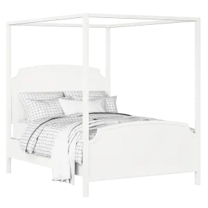 Shelley lit en bois peint en blanc avec matelas - Thumbnail