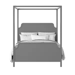 Tate painted wood bed in grey with Juno mattress - Thumbnail