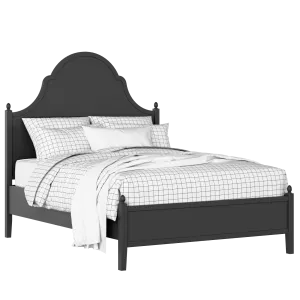 Tennyson painted wood bed in black with Juno mattress - Thumbnail