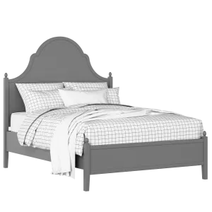 Tennyson painted wood bed in grey with Juno mattress - Thumbnail