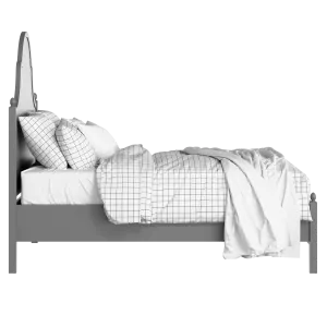 Tennyson painted wood bed in grey with Juno mattress - Thumbnail