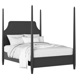 Turner painted wood bed in black with Juno mattress - Thumbnail