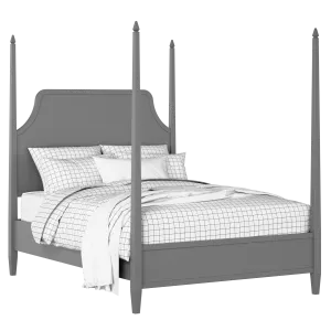 Turner painted wood bed in grey with Juno mattress - Thumbnail