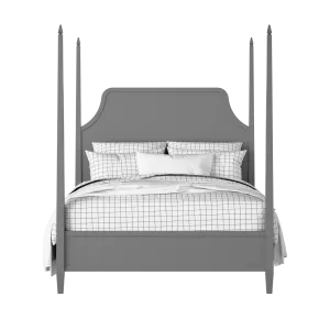 Turner painted wood bed in grey with Juno mattress - Thumbnail