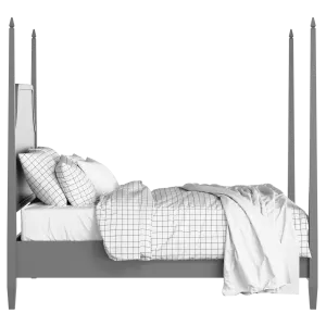 Turner painted wood bed in grey with Juno mattress - Thumbnail