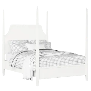 Turner painted wood bed in white with Juno mattress - Thumbnail