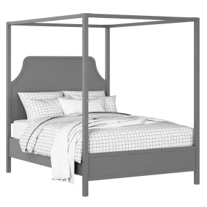 Tynan painted wood bed in grey with Juno mattress - Thumbnail