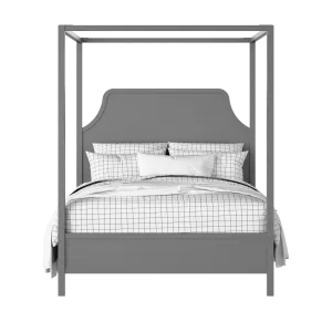 Tynan painted wood bed in grey with Juno mattress - Thumbnail