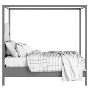 Tynan painted wood bed in grey with Juno mattress - Thumbnail