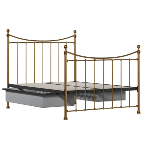 Kendal brass bed with drawers - Thumbnail