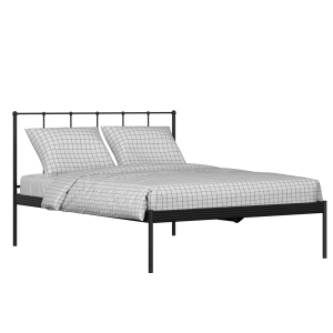Alwyn iron/metal bed in black with Juno mattress - Thumbnail