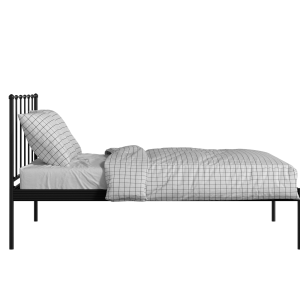 Alwyn iron/metal bed in black with Juno mattress - Thumbnail
