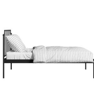 Hackney iron/metal bed in black with Juno mattress - Thumbnail