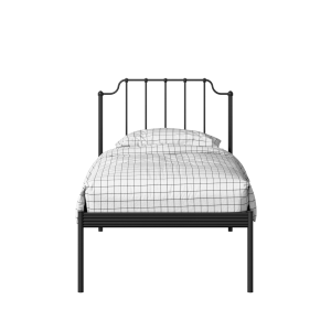 Hackney iron/metal single bed in black - Thumbnail