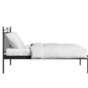 Lambeth iron/metal bed in black with Juno mattress - Thumbnail