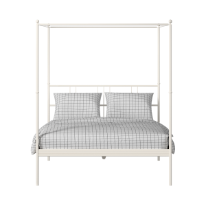 Perryn iron/metal bed in ivory - Thumbnail