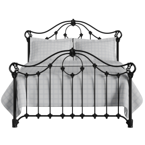 Alva iron/metal bed in black - Thumbnail