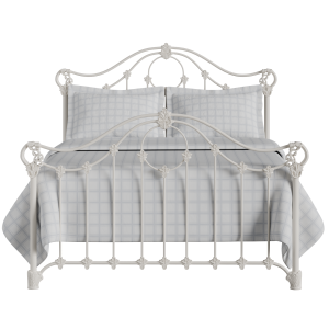 Alva iron/metal bed in ivory - Thumbnail