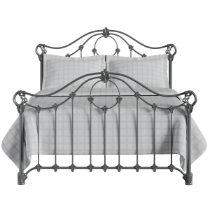 Alva iron/metal bed in pewter - Thumbnail