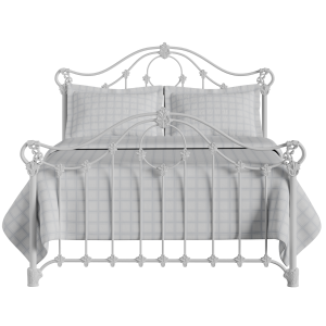 Alva iron/metal bed in white - Thumbnail