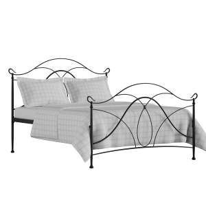 Ardo iron/metal bed in black with Juno mattress - Thumbnail