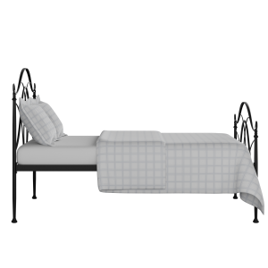 Ardo iron/metal bed in black with Juno mattress - Thumbnail