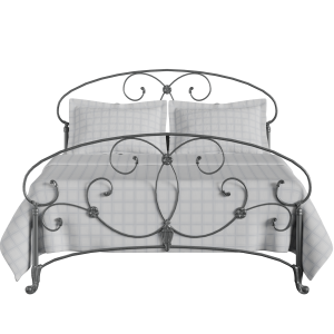 Arigna iron/metal bed in pewter - Thumbnail