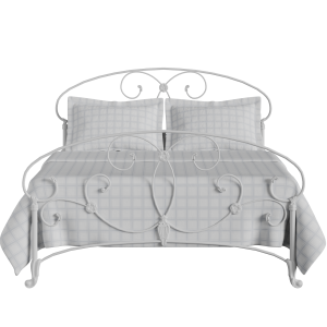 Arigna iron/metal bed in white - Thumbnail
