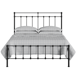 Ashley iron/metal bed in black - Thumbnail
