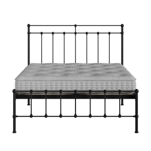 Ashley iron/metal bed in black with Juno mattress - Thumbnail