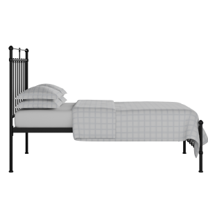 Ashley iron/metal bed in black with Juno mattress - Thumbnail