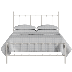 Ashley iron/metal bed in ivory - Thumbnail