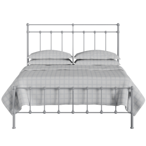 Ashley iron/metal bed in silver - Thumbnail