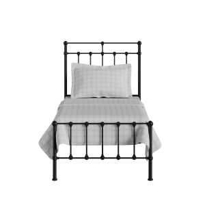 Ashley iron/metal single bed in black - Thumbnail
