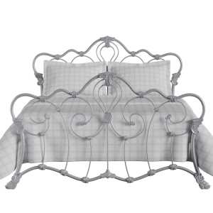 Athalone iron/metal bed in silver - Thumbnail